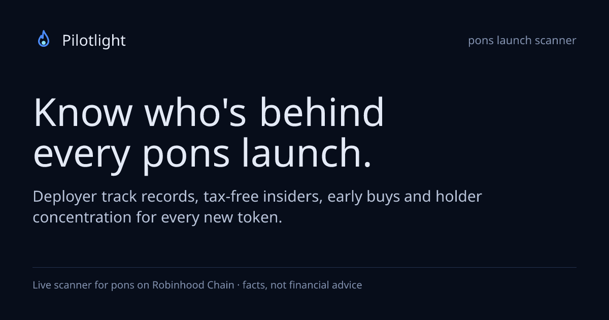 $PILOT · Pilotlight